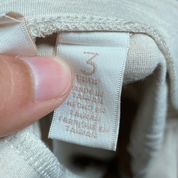 Chicos Womens Pants Cream Pull On High Rise Crop Ankle Stretch 3 (XL) - Picture 4 of 11